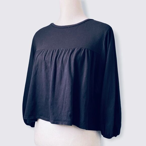 Urban Outfitters Kimchi Blue Peplum Cropped Top - Picture 1 of 3